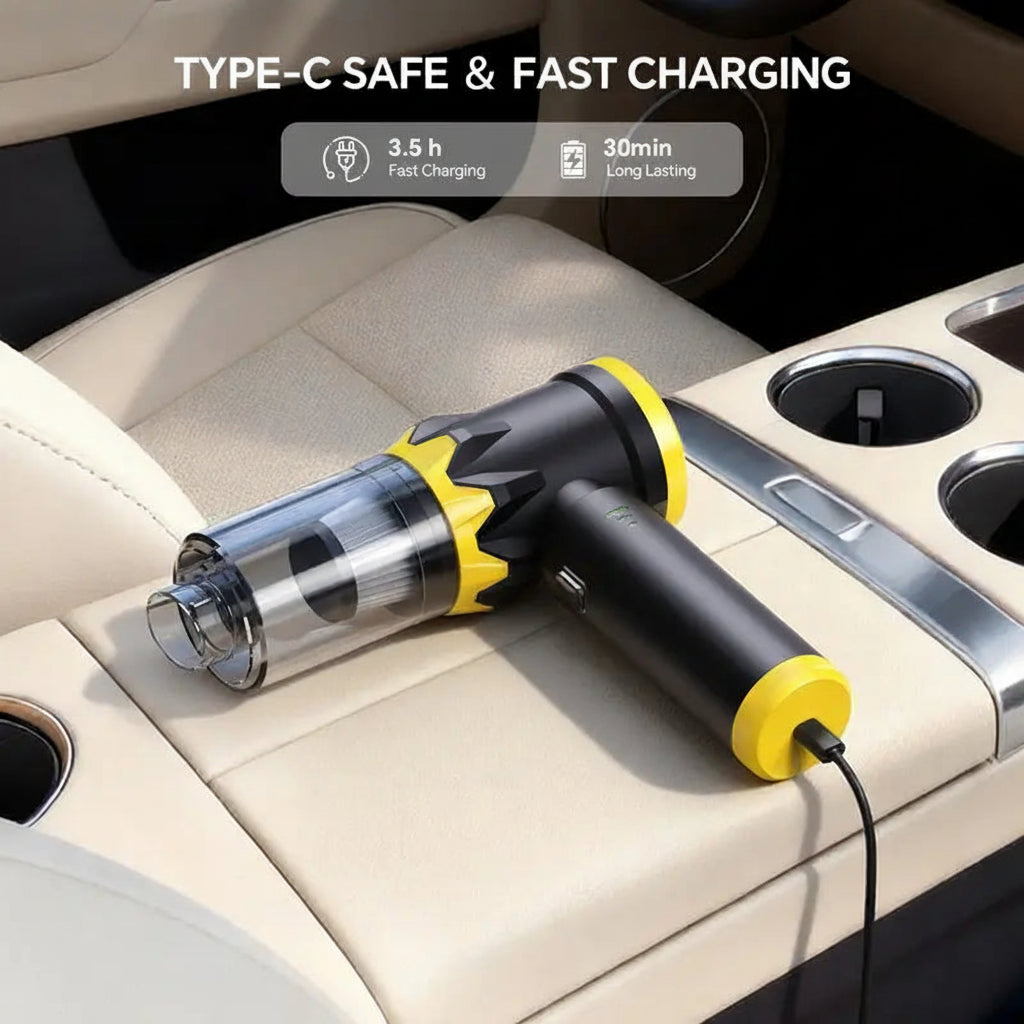 G2 Car Vacuum: 20000Pa Powerful Cordless 4-in-1 Mini Cleaner